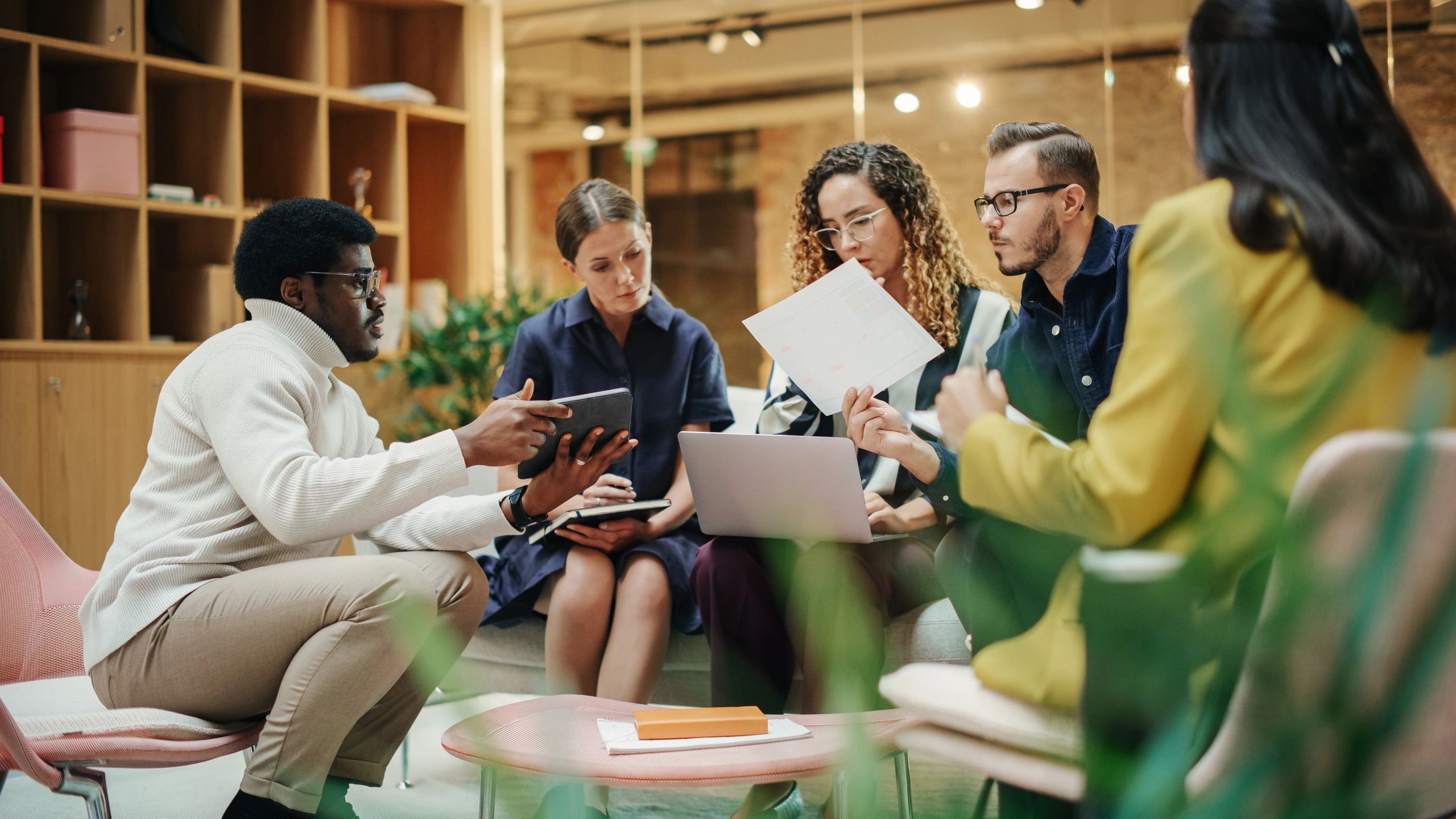 Supply chain professionals in a planning meeting