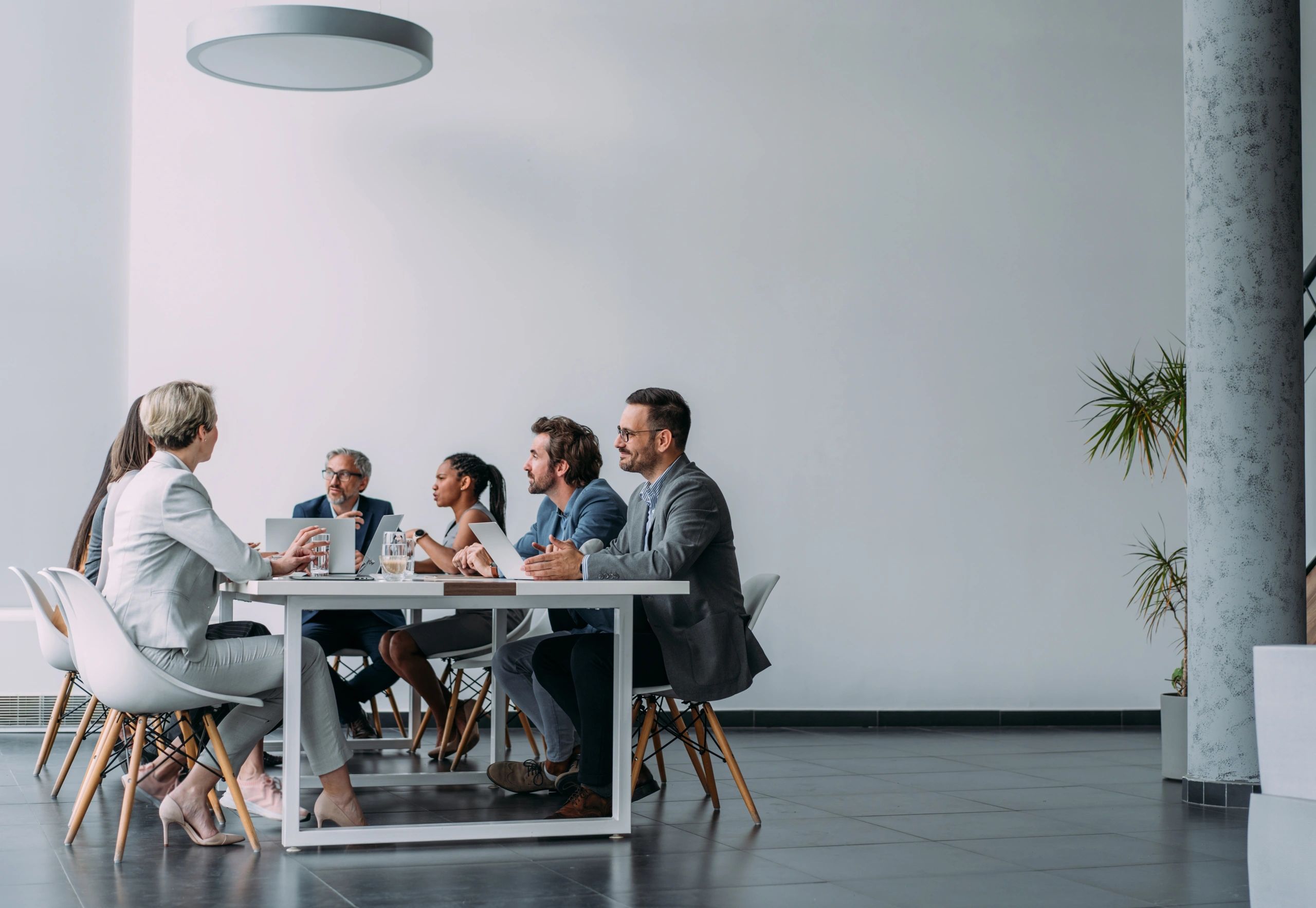 Business team meeting in a modern office